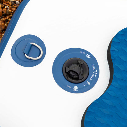 Inflatable Stand Up Paddle Board, SUP, Blue/White, 10'2", Leash, Pump, Carry Bag, DL153