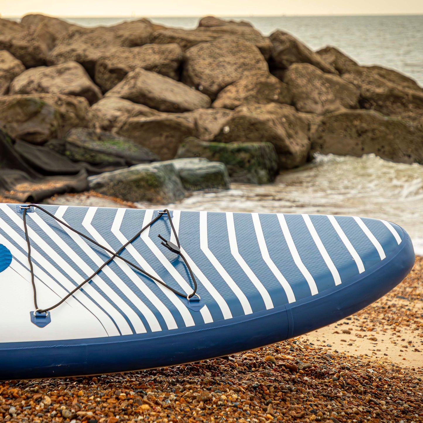 Inflatable Stand Up Paddle Board, SUP, Blue/White, 10'2", Leash, Pump, Carry Bag, DL153