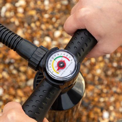 Inflatable Stand Up Paddle Board, SUP, Blue/White, 10'2", Leash, Pump, Carry Bag, DL153