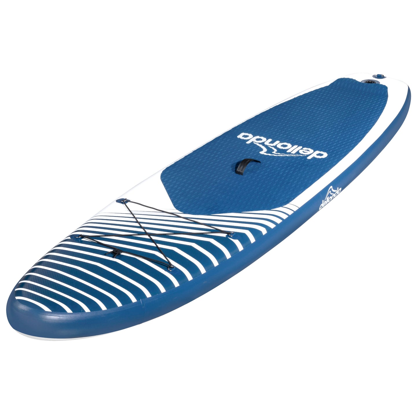 Inflatable Stand Up Paddle Board, SUP, Blue/White, 10'2", Leash, Pump, Carry Bag, DL153