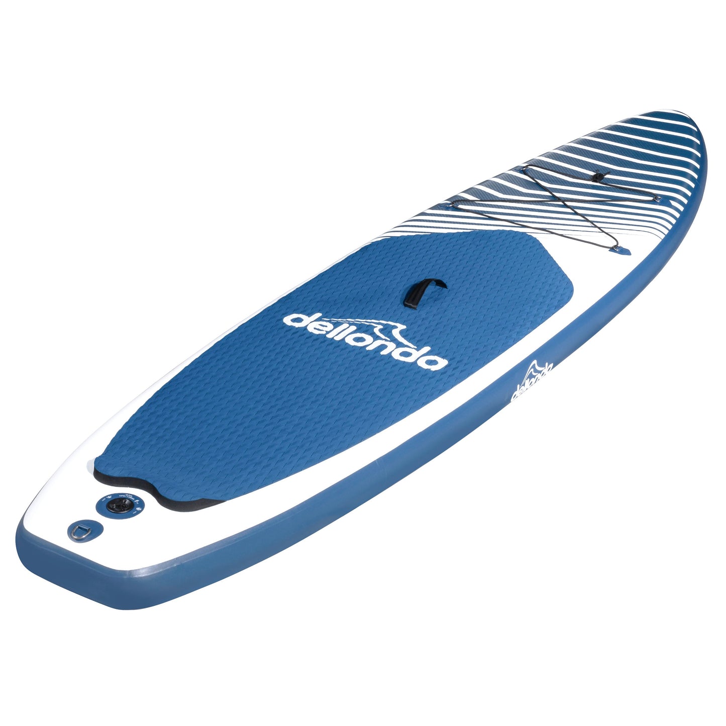Inflatable Stand Up Paddle Board, SUP, Blue/White, 10'2", Leash, Pump, Carry Bag, DL153