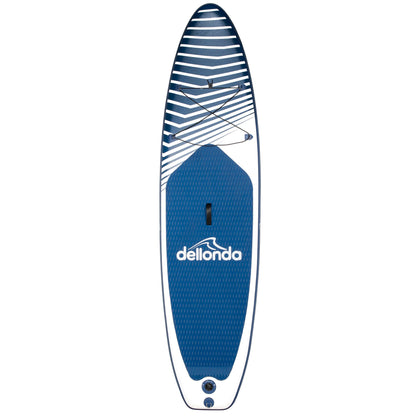 Inflatable Stand Up Paddle Board, SUP, Blue/White, 10'2", Leash, Pump, Carry Bag, DL153
