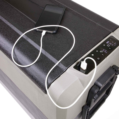 60L Portable Car Fridge, Freezer, 12/24V Dual Zone Compressor - DL15