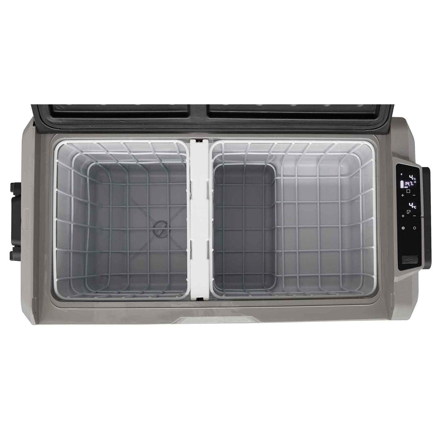 60L Portable Car Fridge, Freezer, 12/24/230V Dual Zone Compressor - DL133