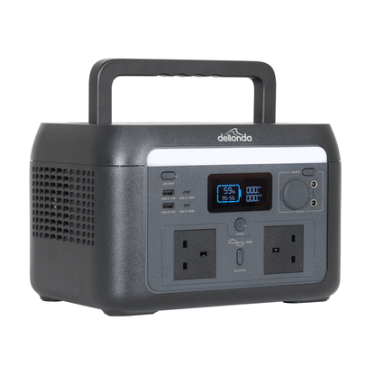 Portable Power Station, 600W, 512Wh, LiFePO4 Battery, 230V - DL161