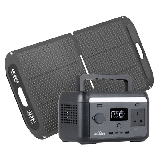 300W Portable Power Station, 204Wh, with 110W Foldable Solar Panel – DL178