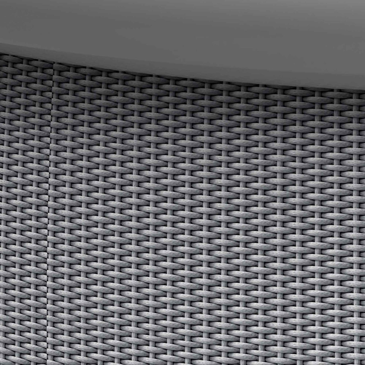 15ft Inflatable Swimming Pool Round with Accessories - Grey Rattan - DL136