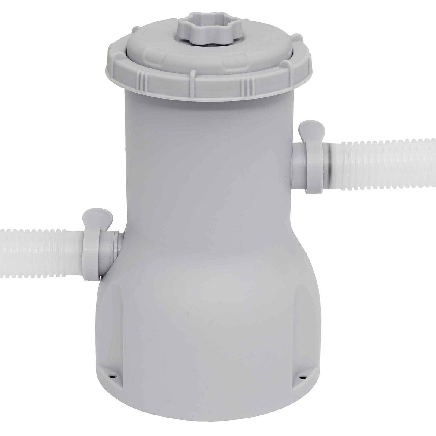 15ft Inflatable Swimming Pool Round with Filter Pump - Grey Rattan - DL18