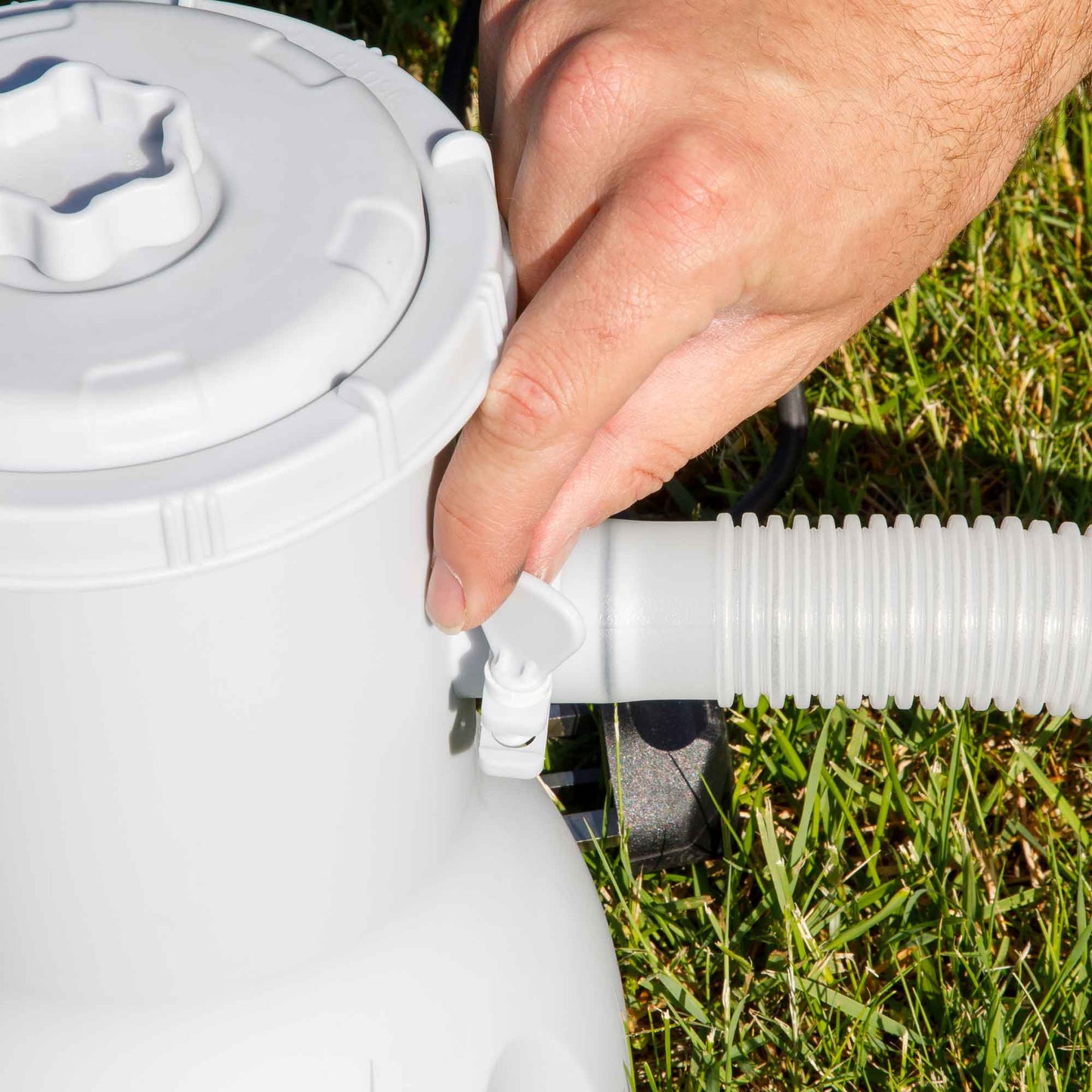 13ft Deluxe Steel Frame Swimming Pool Rectangular with Accessories - DL139