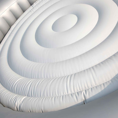 2-4 Person Inflatable Hot Tub Spa with Smart Pump and Accessory Kit - Rattan Effect - DL100