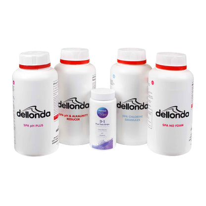 2-4 Person Inflatable Hot Tub Spa with Smart Pump and Accessory Kit - Rattan Effect - DL100