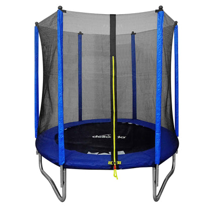 6ft Heavy Duty Outdoor Trampoline for Kids with Safety Enclosure Net, Includes Anchors & Ladder - DL92