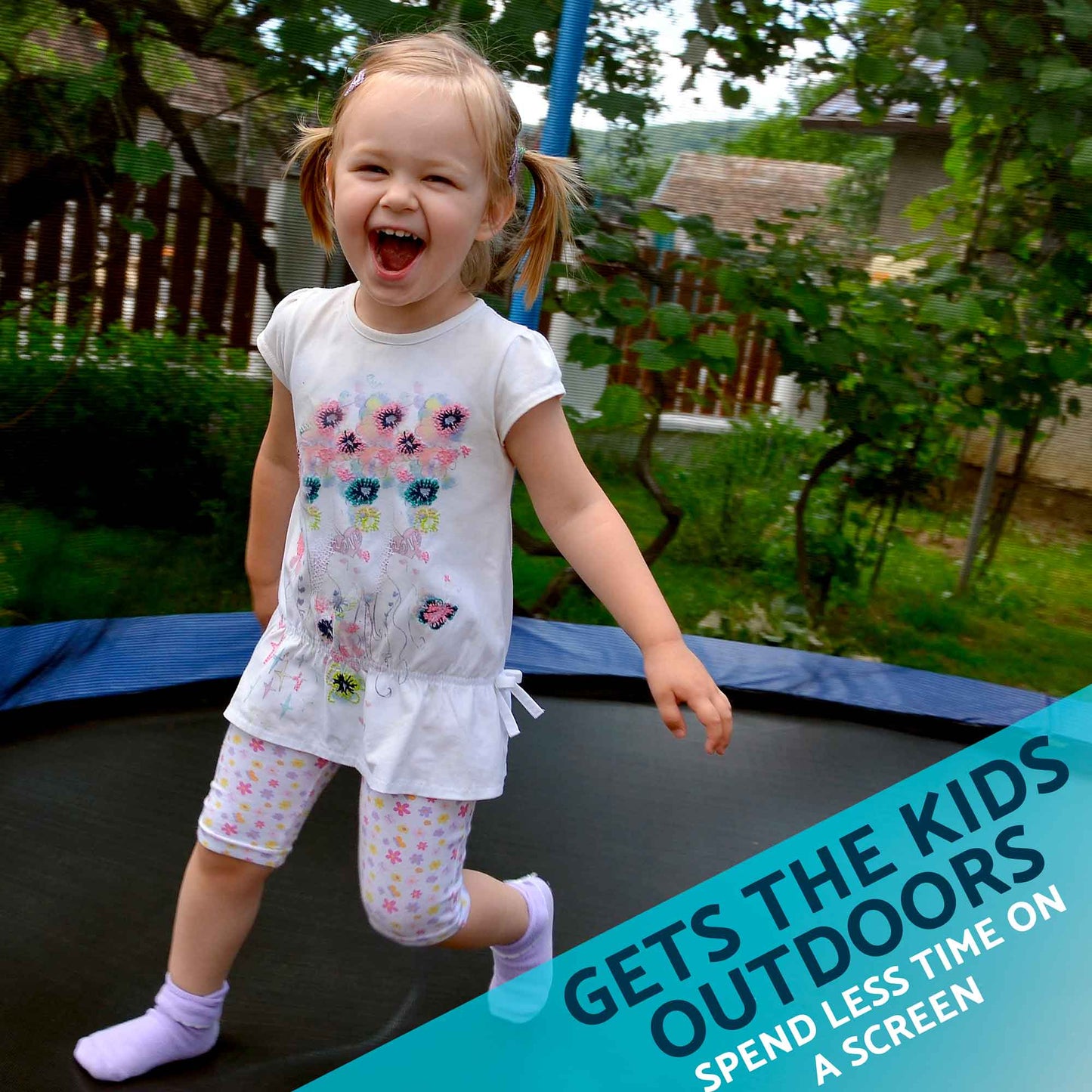 12ft Heavy-Duty Outdoor Trampoline for Kids with Safety Enclosure Net, Anchor Kit and Ladder - DL95