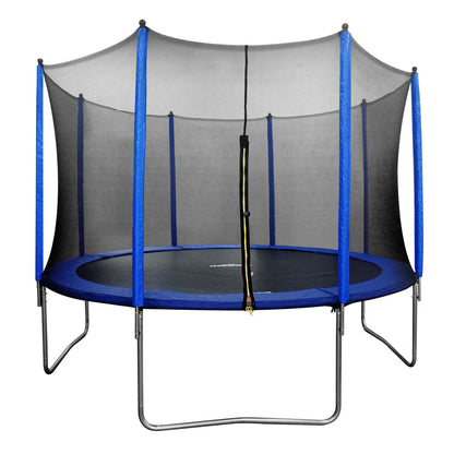 12ft Heavy-Duty Outdoor Trampoline for Kids with Safety Enclosure Net, Anchor Kit and Ladder - DL95