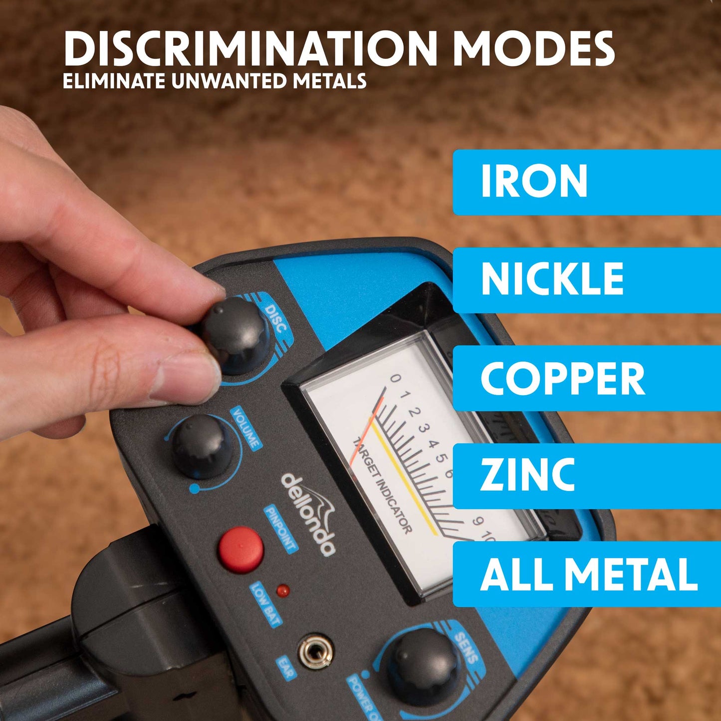 Lightweight Metal Detector with High Accuracy Pinpoint Function - DL6