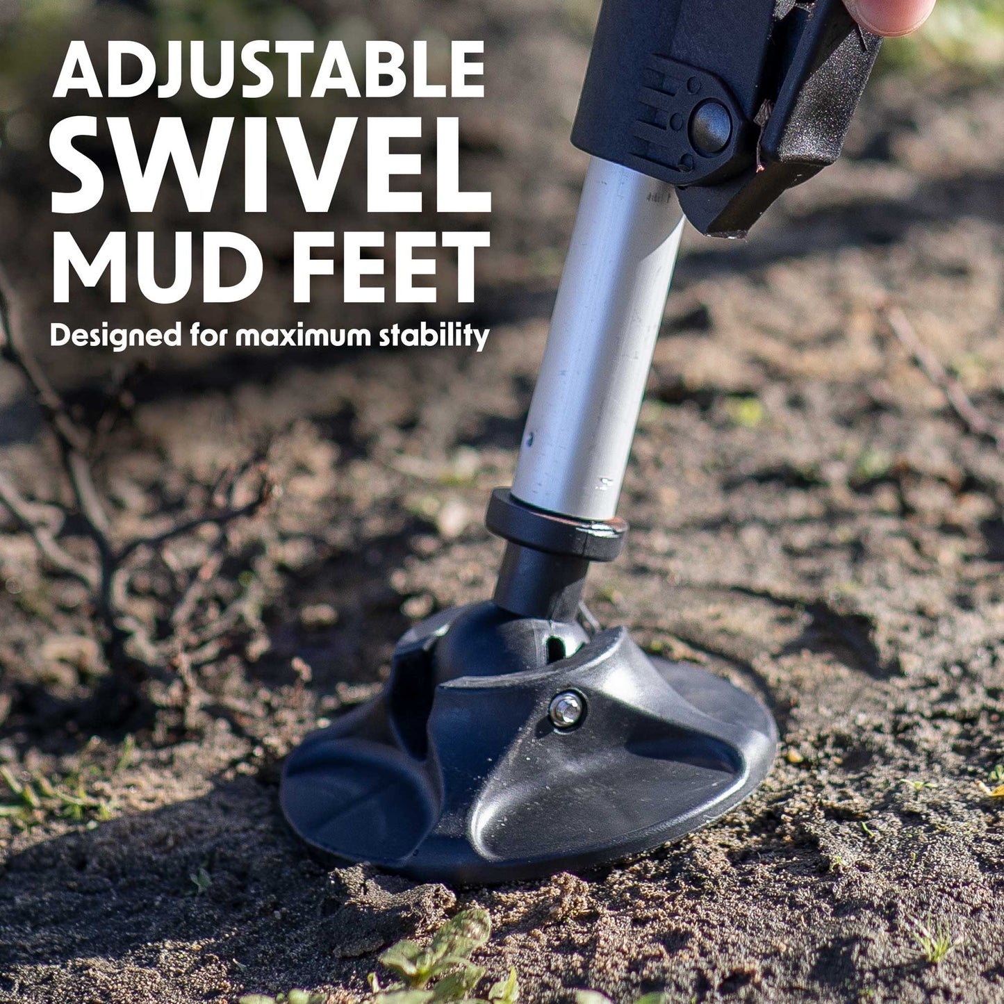 Deluxe Portable Fishing Chair, Reclining, Padded Armrests, Adjustable, Rotating Feet - DL73