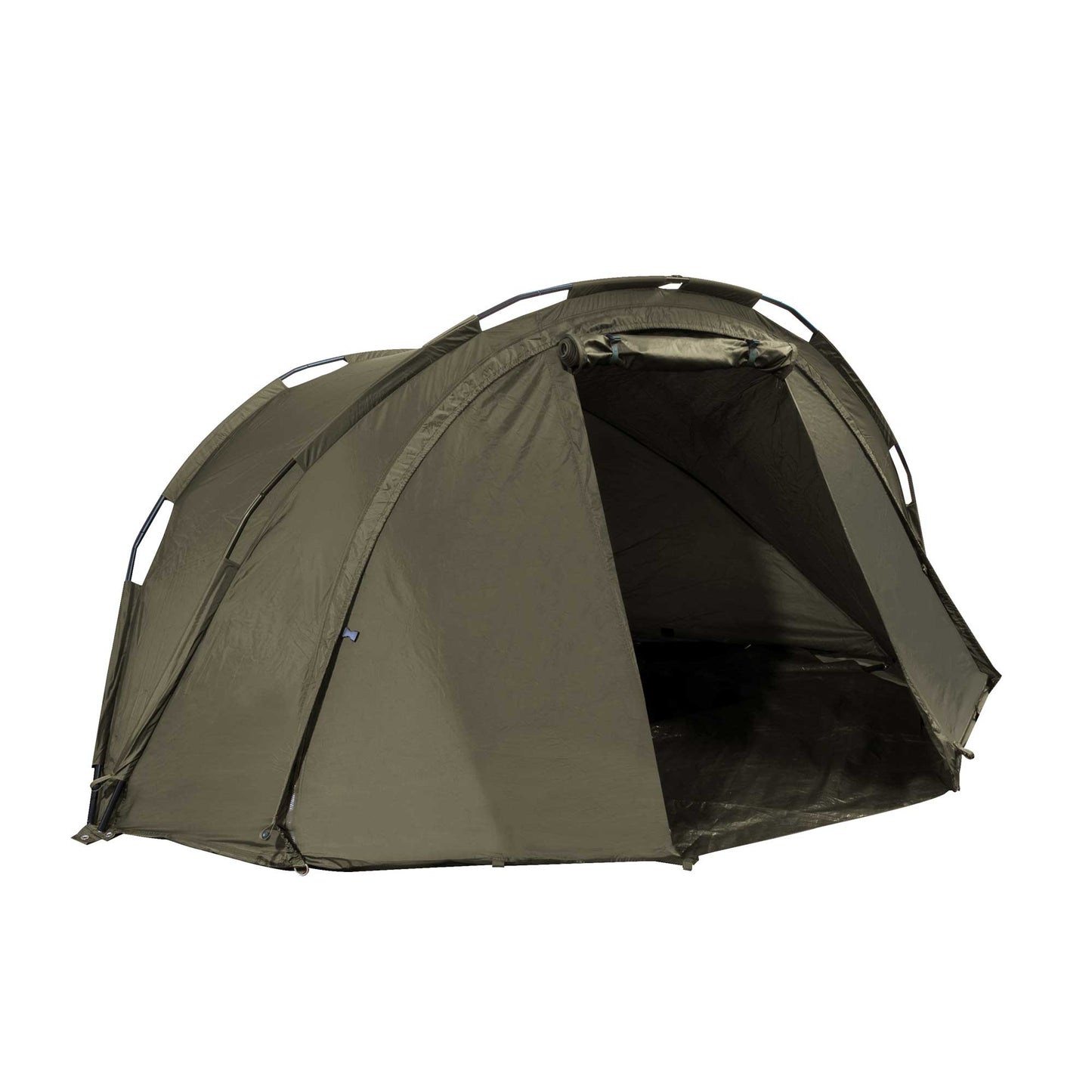 2-Man Fishing Bivvy/Carp Tent, Lightweight & Waterproof with Two Bedchairs - DL142