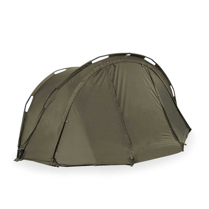 2-Man Fishing Bivvy/Carp Tent, Lightweight & Waterproof with Two Bedchairs - DL142