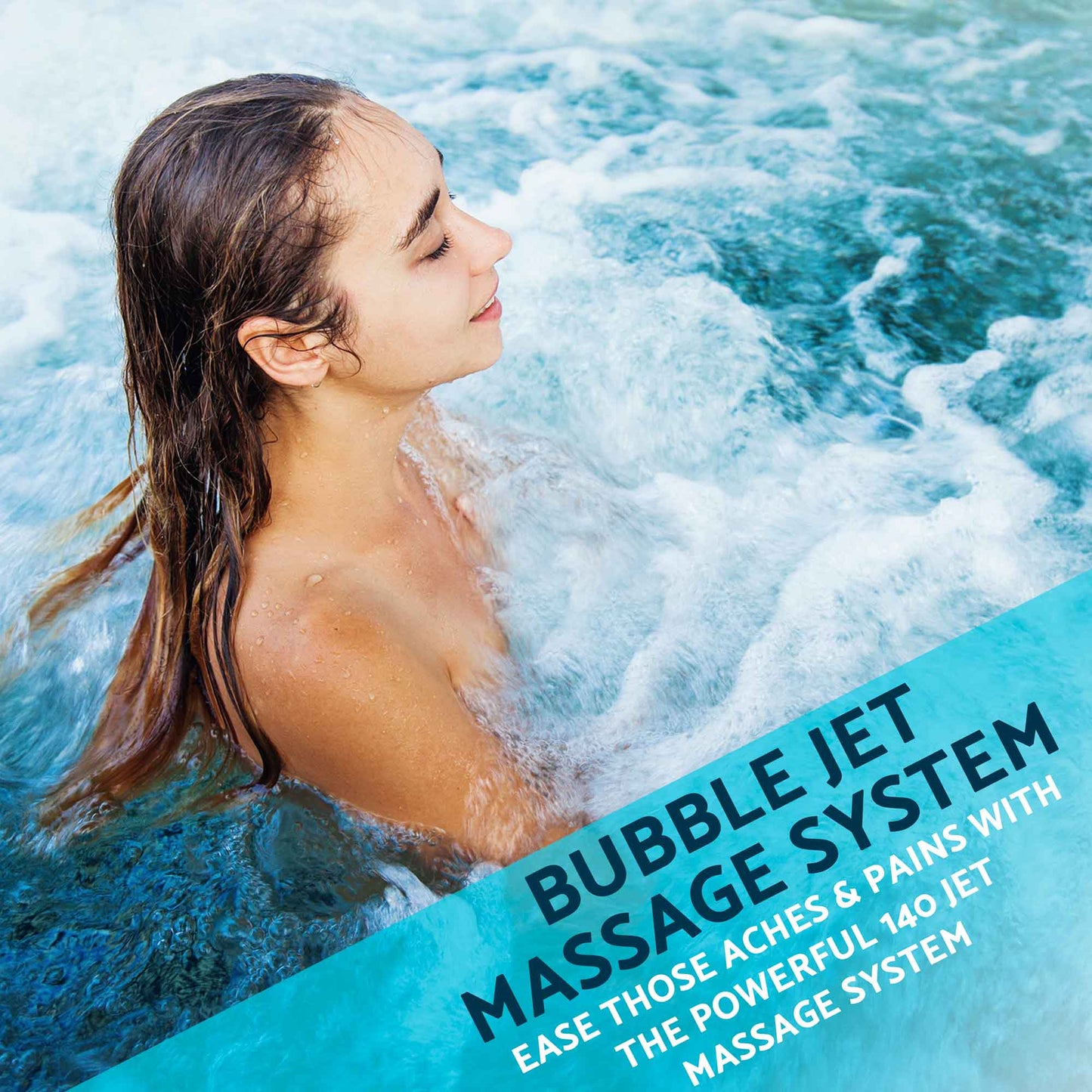 4-6 Person Inflatable Hot Tub Spa Starter Kit with Smart Pump - Rattan Effect - DL101