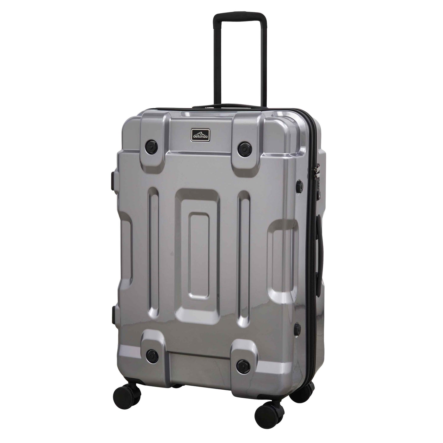 3-Piece Lightweight Luggage Set with TSA Lock, ABS/PC - 20", 24", 28" - Silver - DL9
