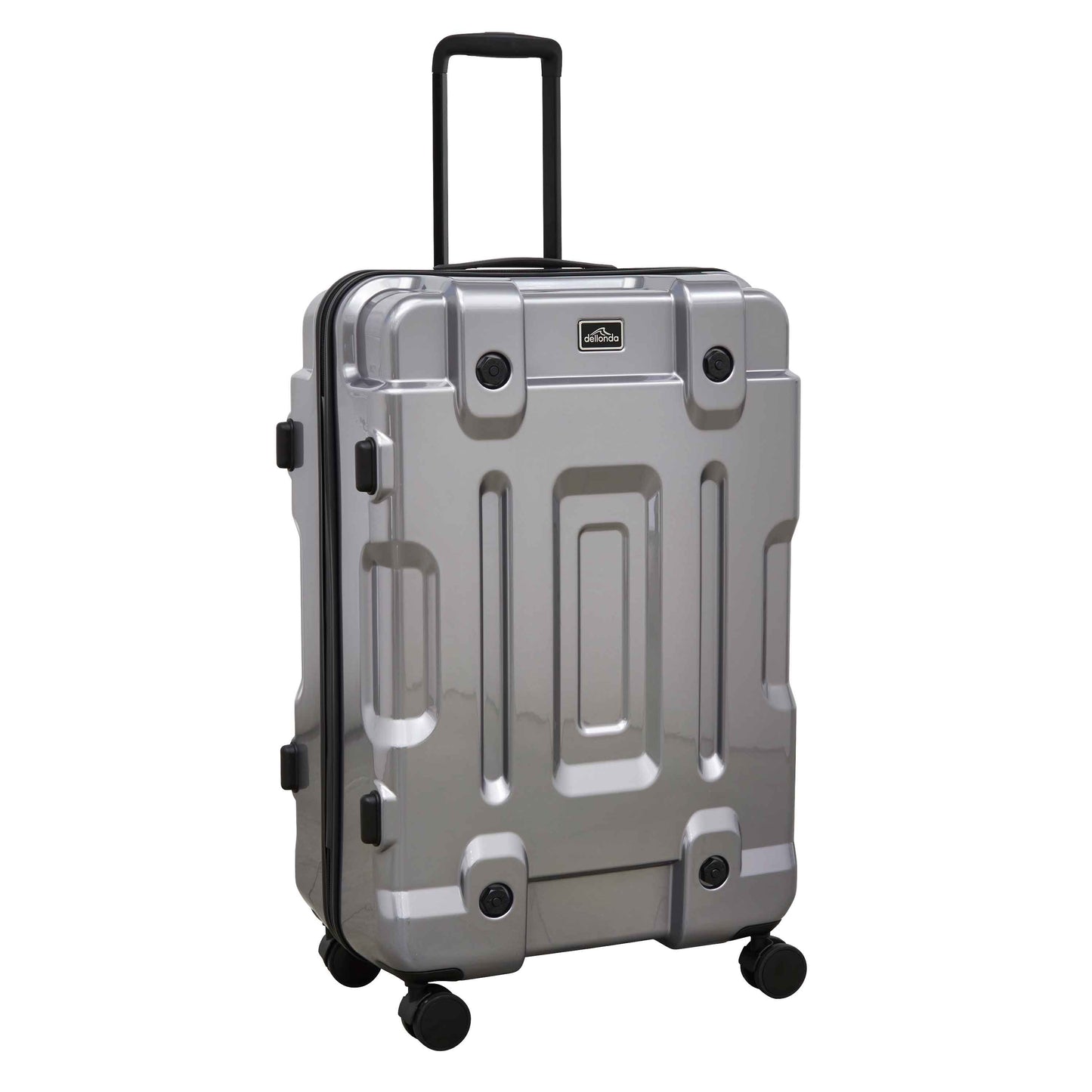 3-Piece Lightweight Luggage Set with TSA Lock, ABS/PC - 20", 24", 28" - Silver - DL9