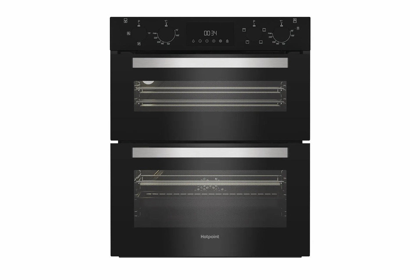 Hotpoint Built-in Under Electric Fan Double Oven | DUH10DB | Black