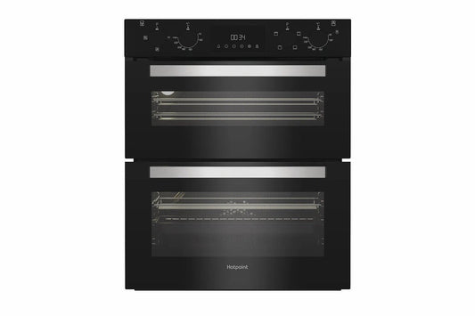 Hotpoint Built-in Under Electric Fan Double Oven | DUH10DB | Black