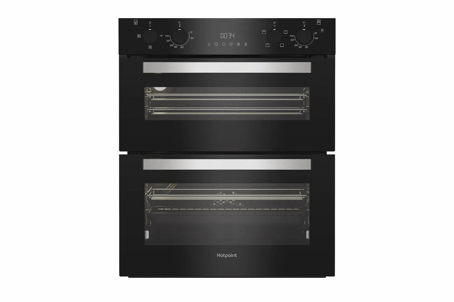 Hotpoint Built-in Under Electric Fan Double Oven | DUH12G1B | Black