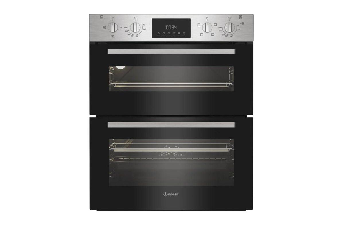 Indesit Built-in Double Oven | DUI12DIX | Stainless Steel