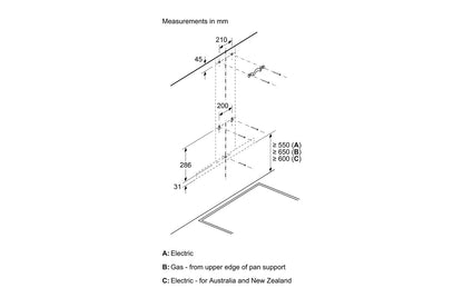 Bosch 60 cm Series 2 Wall-Mounted Cooker Hood | DWB66BC60B