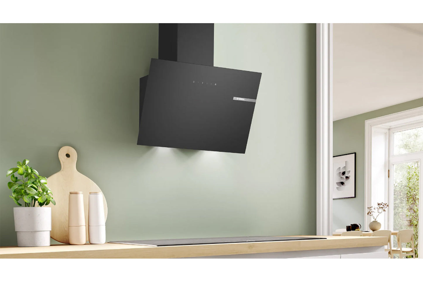 Bosch 60 cm Wall Mount Cooker Hood | DWK65DK60B | Black