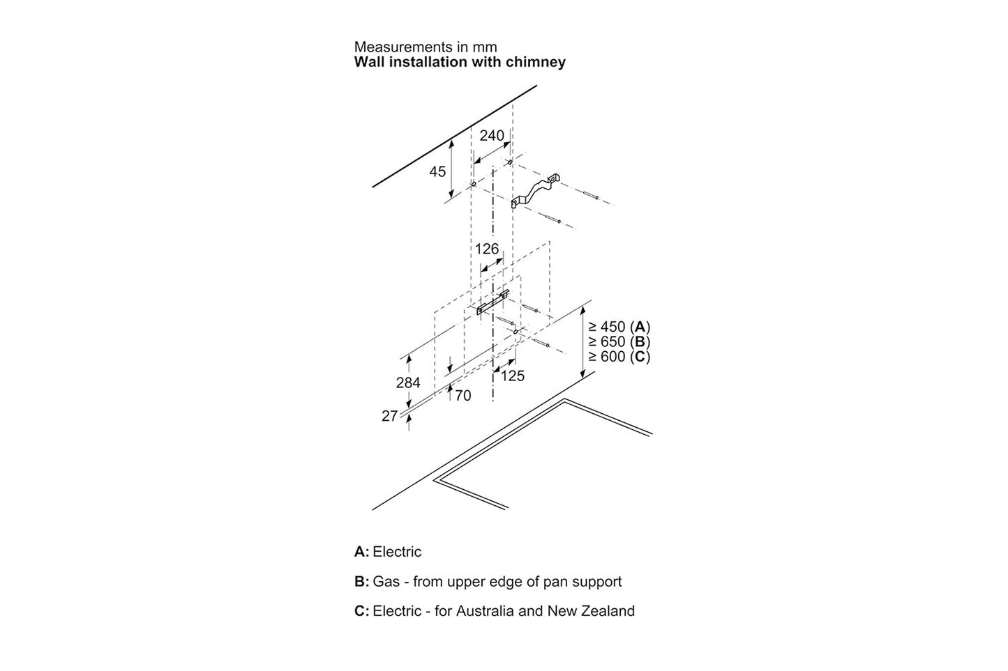 Bosch 60 cm Series 2 Wall-Mounted Cooker Hood | DWK67FN60B