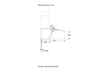 Bosch 60 cm Series 2 Wall-Mounted Cooker Hood | DWK67FN60B