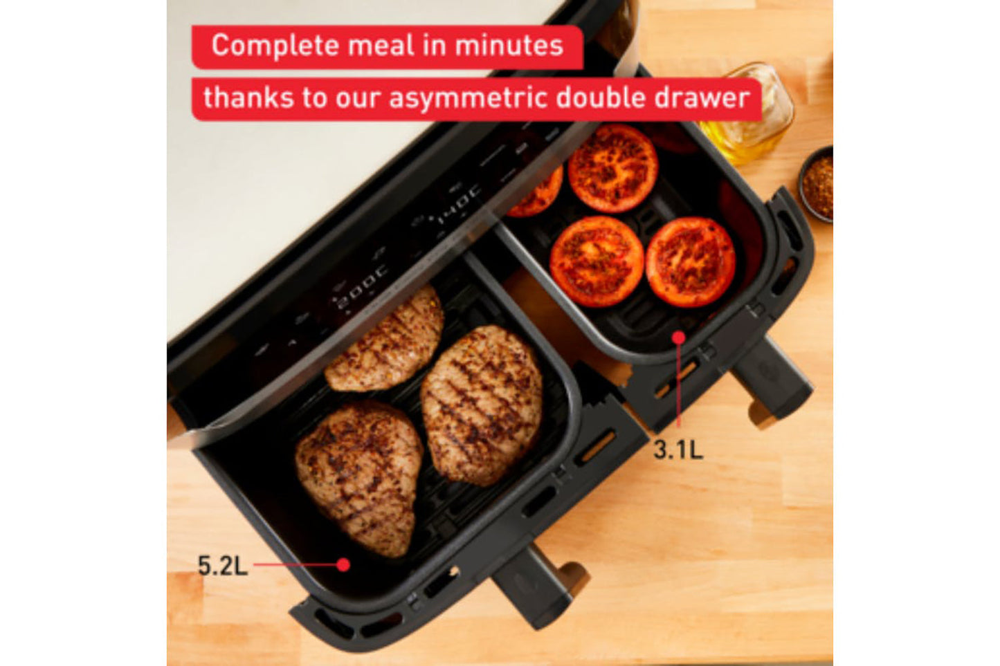 Tefal 8.3L Dual Easy Fry & Grill Air Fryer | EY905D40