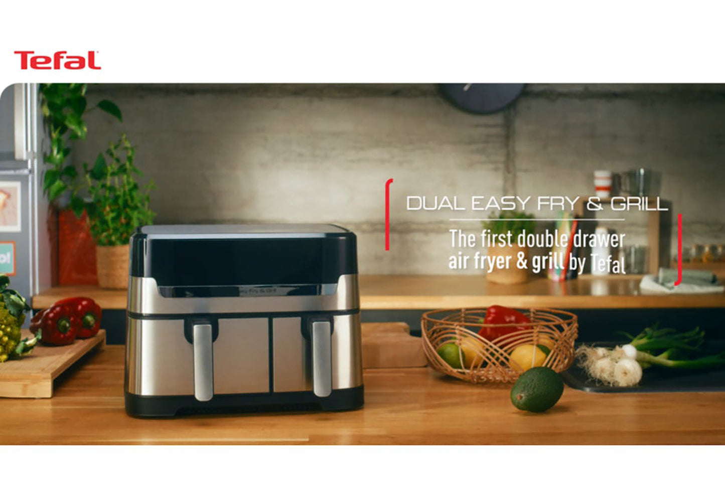 Tefal 8.3L Dual Easy Fry & Grill Air Fryer | EY905D40