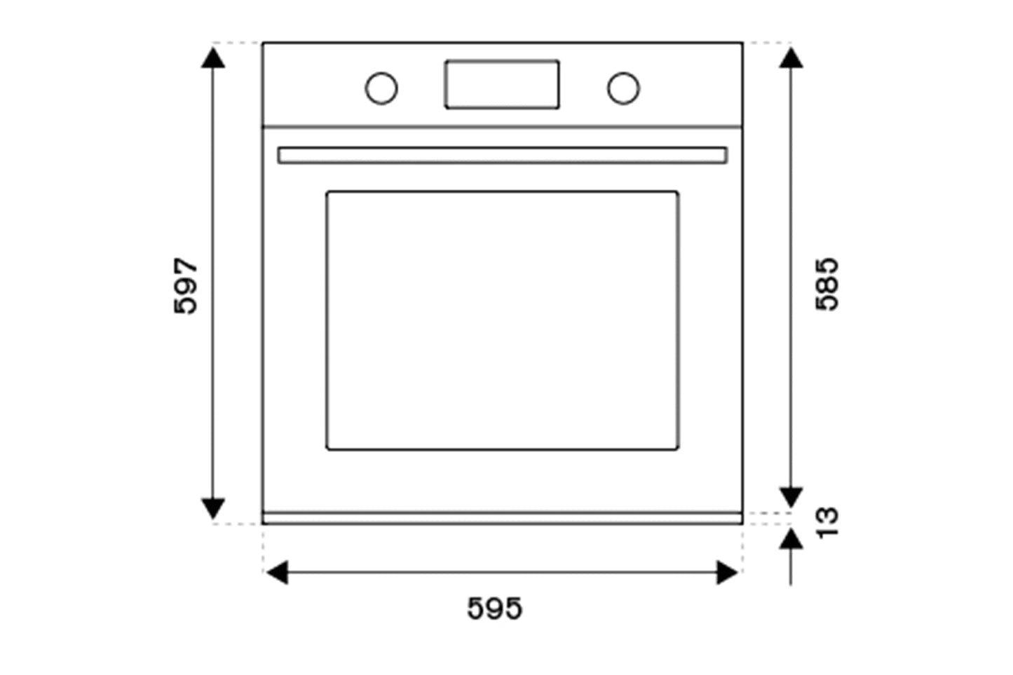 Bertazzoni Modern Series 60cm Built-in Single Electric Oven | F6011MODELX | Stainless Steel