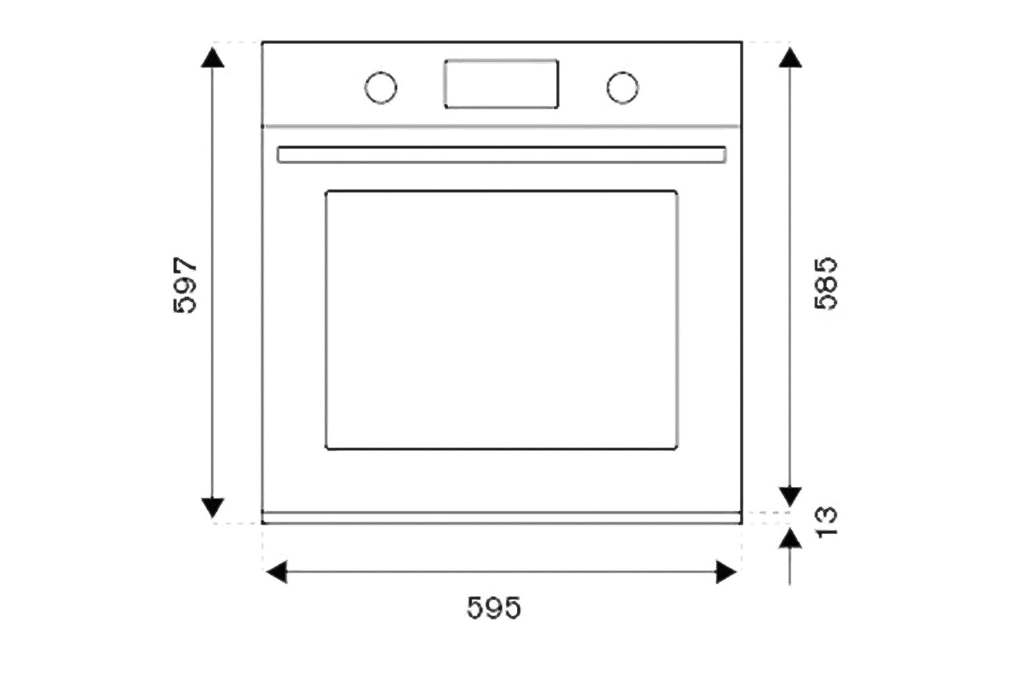 Bertazzoni Professional Series 60cm Built-in Pyro Single Electric Oven | F6011PROPLX/23 | Stainless Steel
