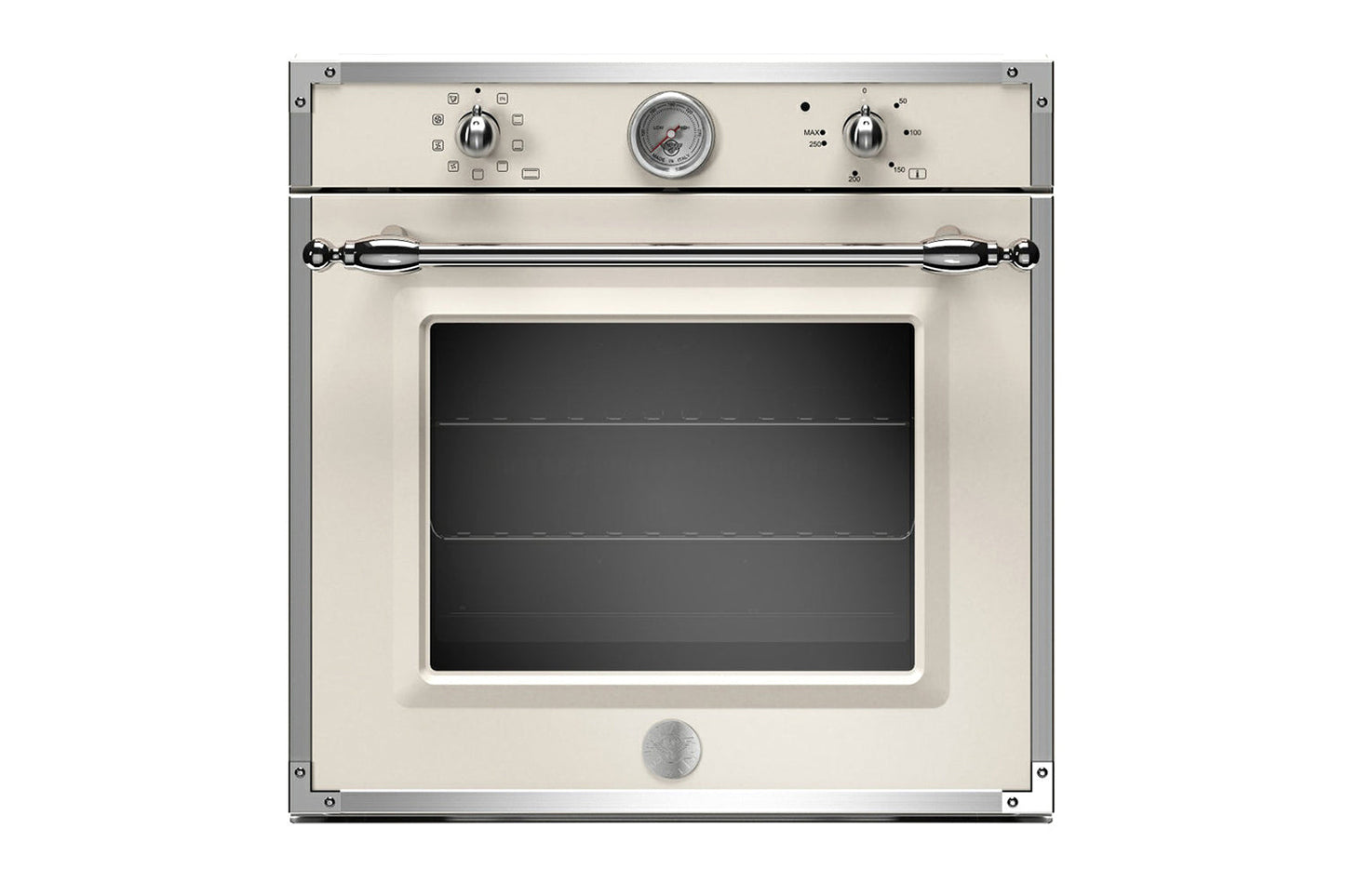 Bertazzoni 60cm Heritage Series Built-in Single Electric Oven | F609HEREKTAX | Avorio/Stainless