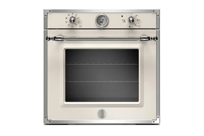 Bertazzoni 60cm Heritage Series Built-in Single Electric Oven | F609HEREKTAX | Avorio/Stainless
