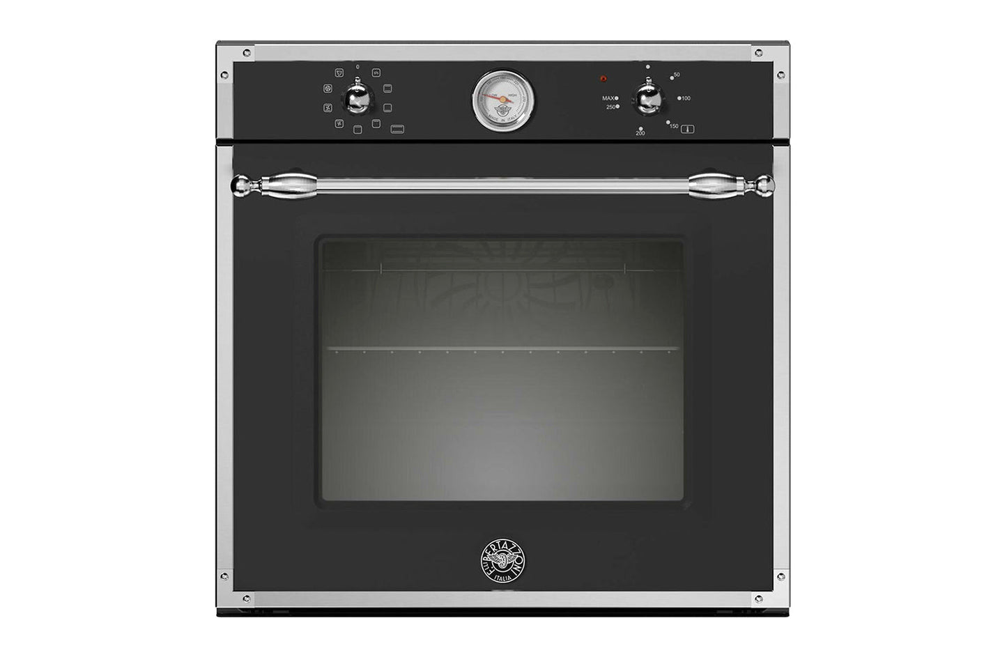 Bertazzoni 60cm Heritage Series Built-in Single Electric Oven | F609HEREKTNE | Black Matt
