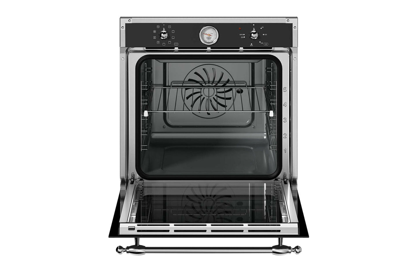 Bertazzoni 60cm Heritage Series Built-in Single Electric Oven | F609HEREKTNE | Black Matt