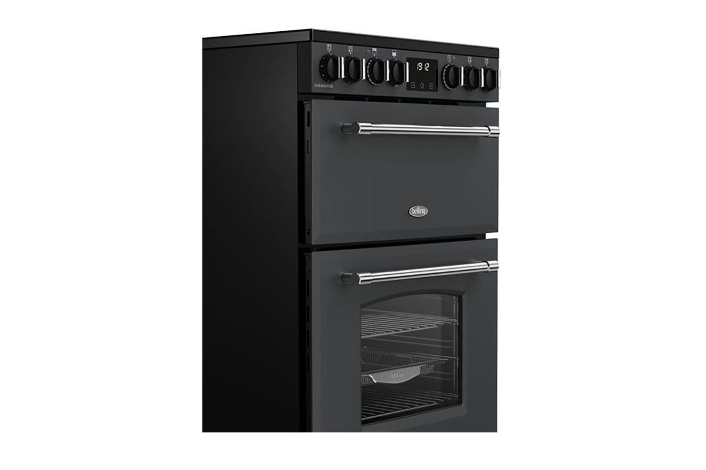 Belling Farmhouse 60cm Freestanding Electric Mini Range Cooker | FH60EANT | Anthracite