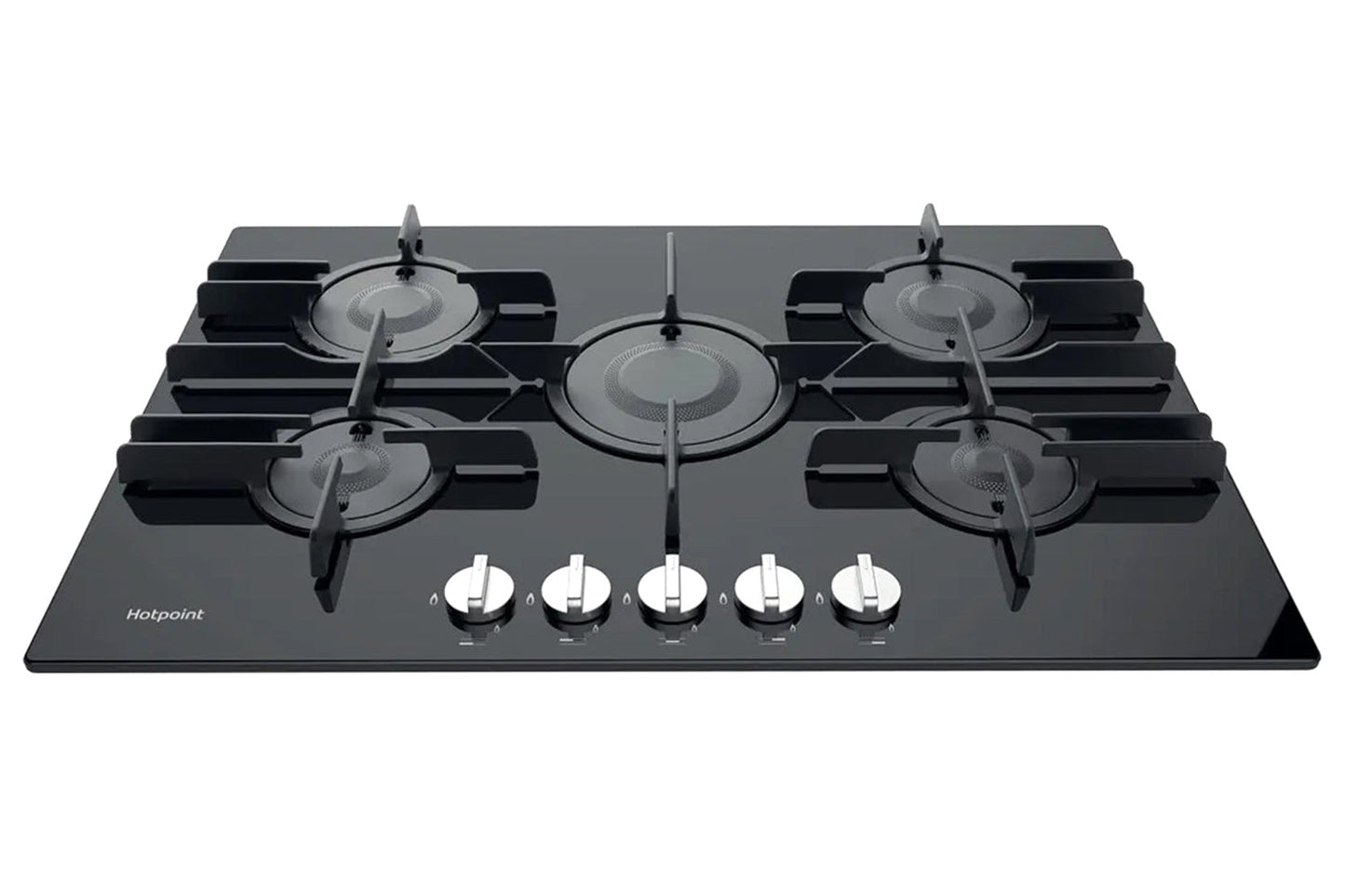 Hotpoint 75cm Built-in Gas Hob | FTGHG751D/H(BK) | Black