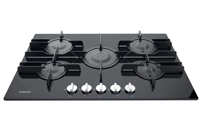 Hotpoint 75cm Built-in Gas Hob | FTGHG751D/H(BK) | Black