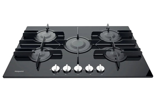 Hotpoint 75cm Built-in Gas Hob | FTGHG751D/H(BK) | Black