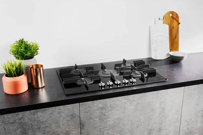 Hotpoint 75cm Built-in Gas Hob | FTGHG751D/H(BK) | Black