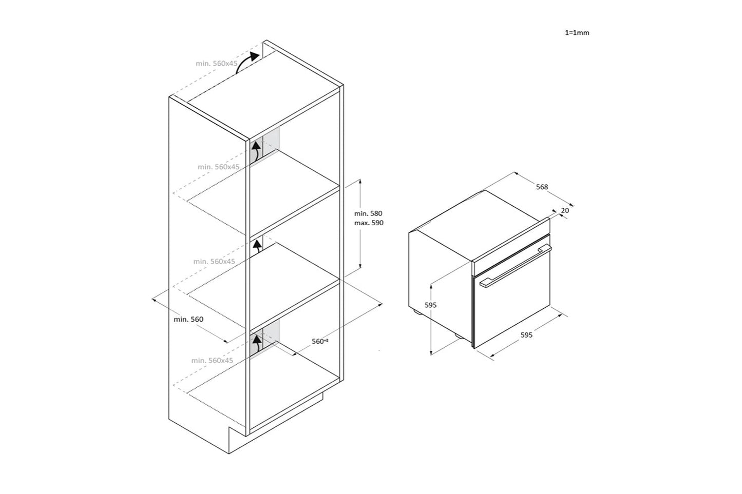 Haier ID Series Built-in Single Oven | H6ID25G3YTB1