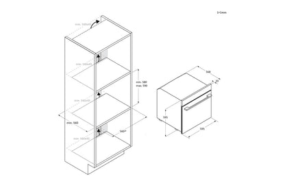 Haier ID Series Built-in Single Oven | H6ID25G3YTB1