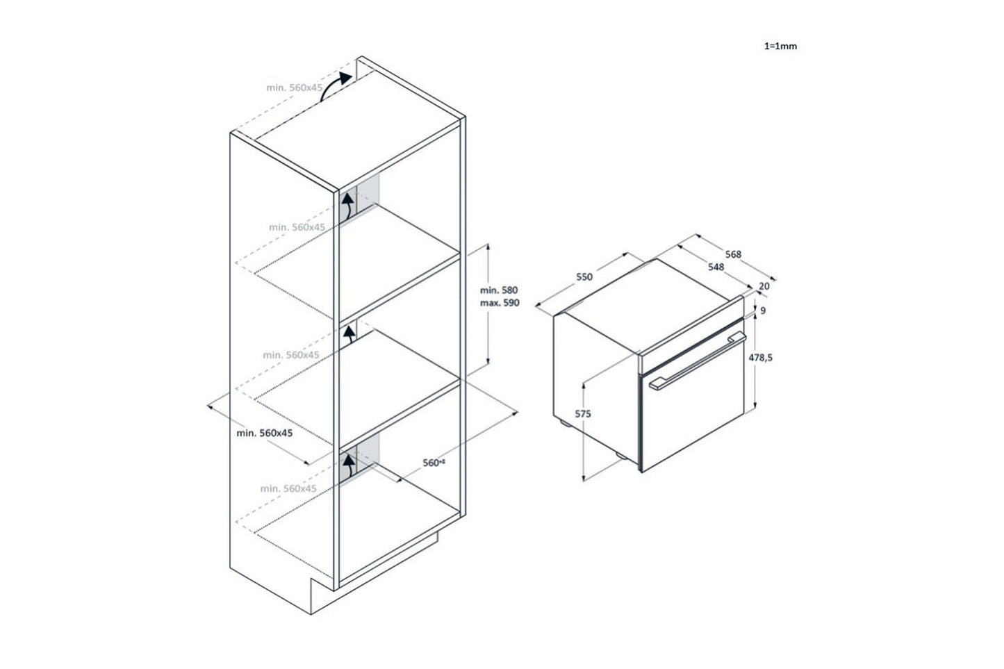 Haier Single Oven | H6ID66C3HTB1 | Black