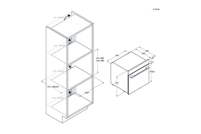 Haier  Series 6 Electric Single Oven | H6ID66C3YTB1 | Black